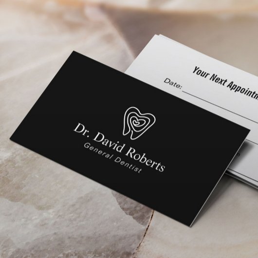 Carte De Rendez-vous Dentist Dentist Denterprint Logo Dental Nomination