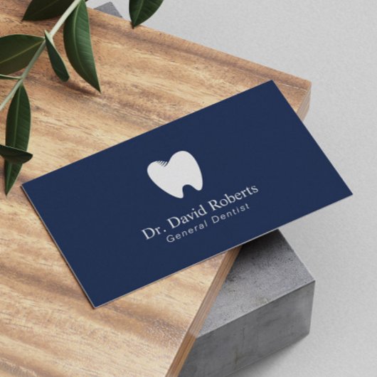 Carte De Rendez-vous Dentist dentist Tooth Logo Marine Blue Dental Nomi