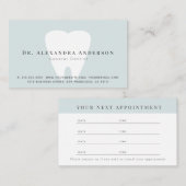 Carte de rendez-vous Dentist Light Blue (Devant / Derrière)