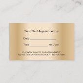 Carte De Rendez-vous Dentist Modern Gold Tooth Logo Soins dentaires (Dos)