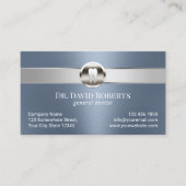 Carte De Rendez-vous Dentist Silver & Dusty Blue Dental Nomination (Devant)
