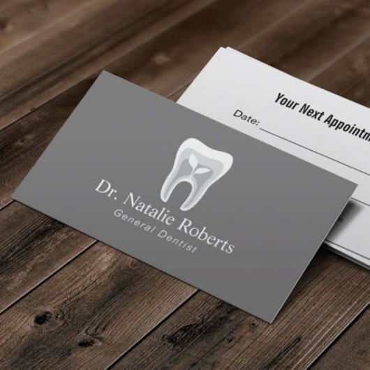 Carte De Rendez-vous Dentist Tooth Logo Soins dentaires professionnels