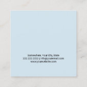 Carte De Rendez-vous Dentist White Tooth Dental Office Appointment (Dos)