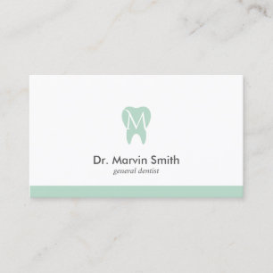 Carte De Rendez-vous Dentiste Avocado Monogramme Dentaire dentaire rend