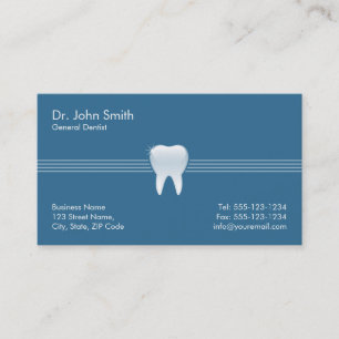 Carte De Rendez-vous Dentiste Bleu brillant Dentiste Dentaire dentaire