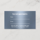 Carte De Rendez-vous Dentiste Dent Dusty Blue Dental Nomination (Dos)