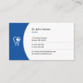 Carte De Rendez-vous Dentiste général | Bleu Lucky Teeth (Devant)