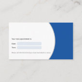 Carte De Rendez-vous Dentiste général | Dents (Dos)