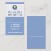 CARTE DE RENDEZ-VOUS DENTISTE :: logo de dent mode (Devant / Derrière)