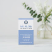 CARTE DE RENDEZ-VOUS DENTISTE :: logo de dent mode (Debout devant)