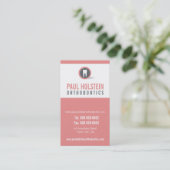 CARTE DE RENDEZ-VOUS DENTISTE :: logo de dent mode (Debout devant)