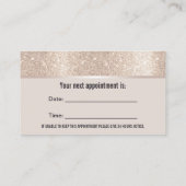 Carte De Rendez-vous Dentiste moderne Gold Frontière Logo dentaire (Dos)