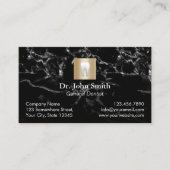 Carte De Rendez-vous Dentiste Moderne Marbre Soins dentaires Rendez-vou (Devant)