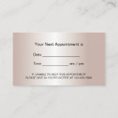 Carte De Rendez-vous Dentiste moderne Rose dentaire Gold Soins dentaire (Dos)