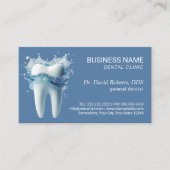 Carte De Rendez-vous Dentiste Soins dentaires Bleu Dent Dentiste Soins  (Devant)