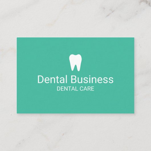 Carte De Rendez-vous Dentiste Turquoise Green Dental Nomination (Dos)