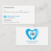 Carte De Rendez-vous Dentistesse Dentaire (Devant / Derrière)