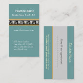 Carte De Rendez-vous Dents de blanc de soins dentaires d'odontologie de (Devant / Derrière)