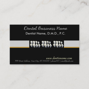 Carte De Rendez-vous Dents orales de blanc de soin de dentiste dentaire