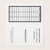 Carte de rendez-vous dermatologue (Extérieur déplié)