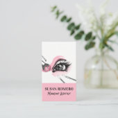 Carte de rendez-vous des brosses de maquillage (Debout devant)