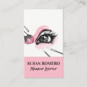 Carte de rendez-vous des brosses de maquillage (Devant)