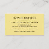 Carte de rendez-vous des ciseaux-cheveux en marbre (Dos)