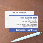 Carte de rendez-vous des coiffeurs de Gentleman