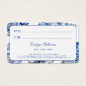 Carte de rendez-vous des coquillages bleus (Dos)