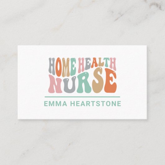 Carte de rendez-vous des infirmières en soins de s (Devant)