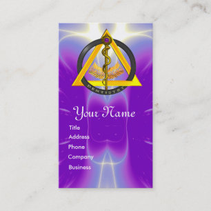Carte De Rendez-vous DÉSIGNATION DU DENTISTE DE L'ASCLEPIUS ROD Purple