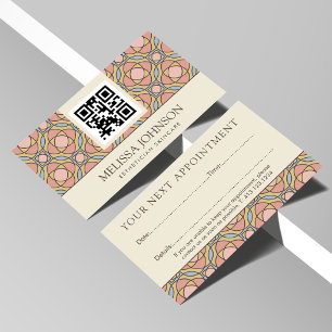 Carte de Rendez-vous d'Esthéticienne Moderne en So