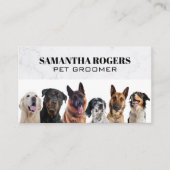 Carte De Rendez-vous Différents Chiens assis (Devant)