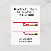 Carte de rendez-vous Diva Pop Art moderne (Dos)