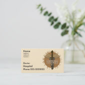 Carte De Rendez-vous Docteur Caduceus (Debout devant)