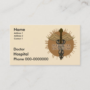 Carte De Rendez-vous Docteur Caduceus