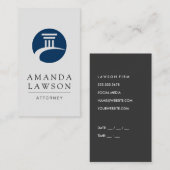 Carte De Rendez-vous Droit | Avocat | Procureur (Devant / Derrière)