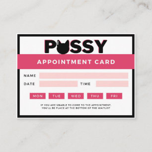 Carte De Rendez-vous Drôle P Kitty Cat
