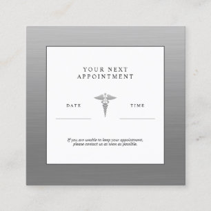 Carte de rendez-vous du cabinet du médecin