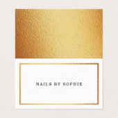 Carte de rendez-vous du calendrier Gold Foil moder (Extérieur déplié)