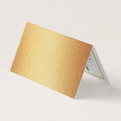 Carte de rendez-vous du calendrier Gold Foil moder (Dos)