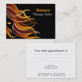 Carte de rendez-vous du coiffeur (Devant / Derrière)