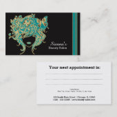 Carte de rendez-vous du coiffeur (Devant / Derrière)