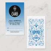 carte de rendez-vous du crâne punk barber (Devant / Derrière)