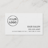 Carte de rendez-vous du logo de conception simple (Dos)