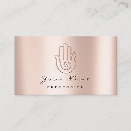 Carte de rendez-vous du logo de massage à la main (Devant)