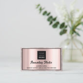 Carte de rendez-vous du logo Eyelash de maquillage (Debout devant)