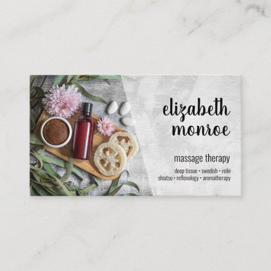 Carte de rendez-vous du massothérapeute (Devant)