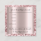 Carte de rendez-vous du Rose du planificateur d'év (Dos)
