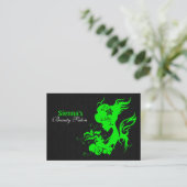 Carte de rendez-vous du salon de beauté (chaux) (Debout devant)